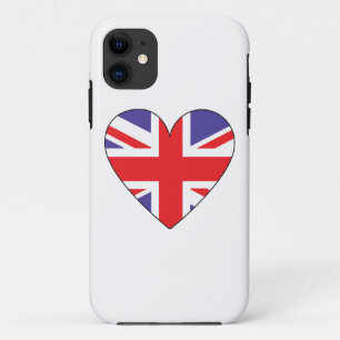 Britischer Herz iphone Fall 11 Hülle