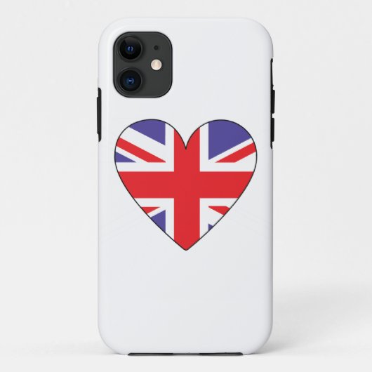 Britischer Herz iphone Fall Case-Mate iPhone Hülle (Rückseite)