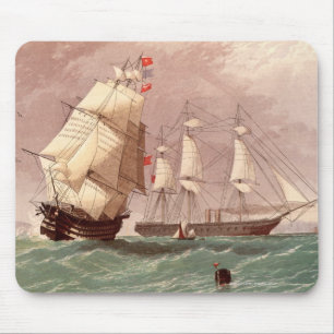 Britischer Kriegsschiff HMS Krieger Mousepad