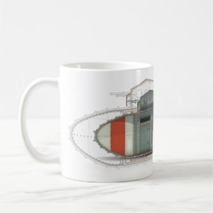 Britischer Mark 1-Panzer Kaffeetasse