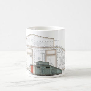 Britischer Mark 1-Panzer Kaffeetasse