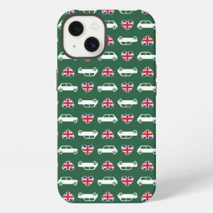 Britischer Mini Cooper Herzen - Grün iPhone 13 Hülle