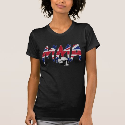 BRITISCHER MIXED MARTIAL ARTS Schädel-Damen-T - T-Shirt (Vorderseite)