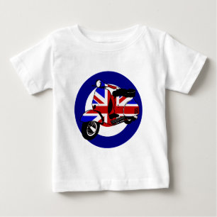 Britischer Mod-Roller auf Ziel Baby T-shirt