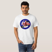 Britischer Modroller auf Ziel T-Shirt (Vorne ganz)