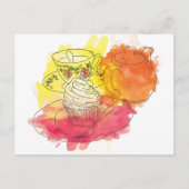 Britischer Nachmittagstee Postkarte (Vorderseite)