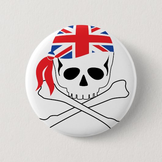 Britischer Pirat Button (Vorderseite)