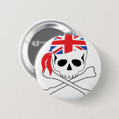 Britischer Pirat Button (Vorne & Hinten)