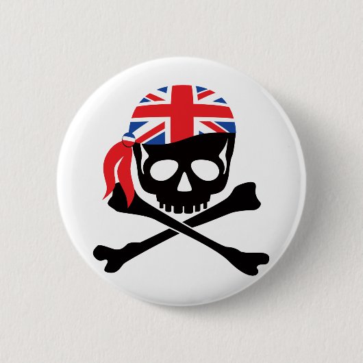 Britischer Pirat Button (Vorderseite)