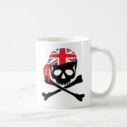 Britischer Pirat Kaffeetasse (Rechts)