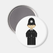 Britischer Polizist Magnet (Vorderseite/Rückseite)