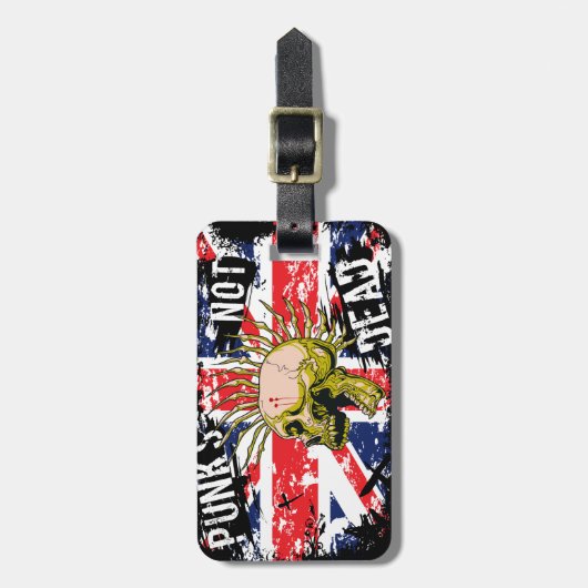 Britischer Punk nicht absolut Gepäckanhänger (Vorderseite vertikal)