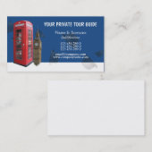 Britischer Reiseführertourismus Visitenkarte (Vorne/Hinten)