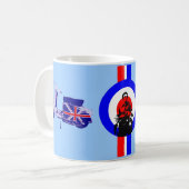 BRITISCHER Roller Kaffeetasse (Vorderseite Links)