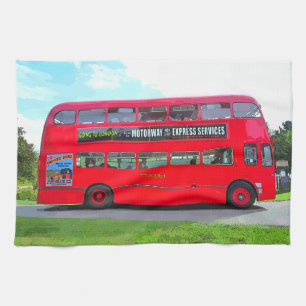 BRITISCHER ROTER BUS GESCHIRRTUCH