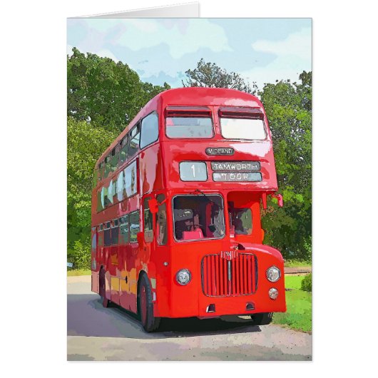 BRITISCHER ROTER BUS KARTEN (Vorne)
