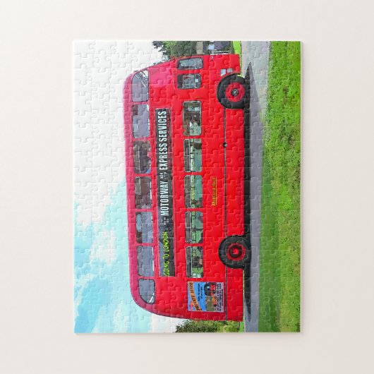 BRITISCHER ROTER BUS PUZZLE (Vertikal)