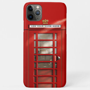 Britischer roter Telefonhäuschen personalisiert Case-Mate iPhone Hülle