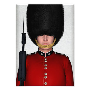 Britischer Royal Guard Soldat London Kunst Fotodruck