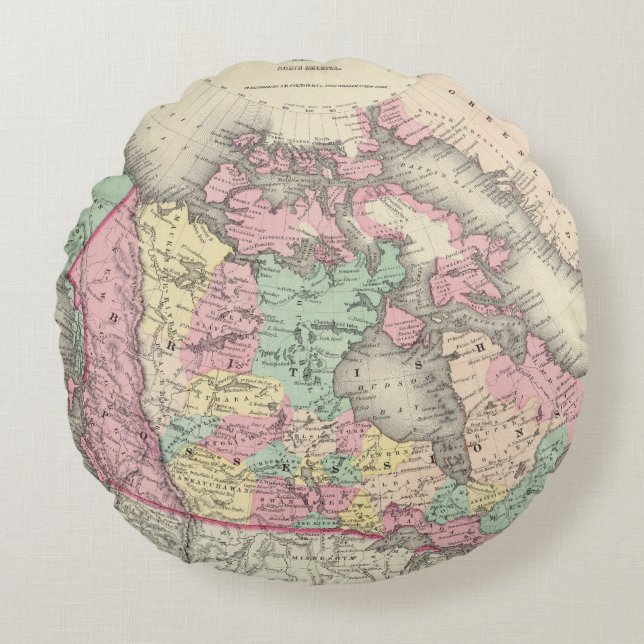 Britischer, russischer u. dänischer Besitz Rundes Kissen (Vorderseite)