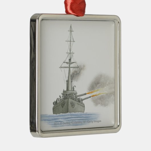 Britischer Schlachtkreuzer Silbernes Ornament (Rechts)