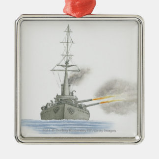 Britischer Schlachtkreuzer Silbernes Ornament