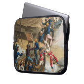 Britischer Seemann-Boarding ein Mann des Krieges, Laptopschutzhülle (Vorderseite Links)