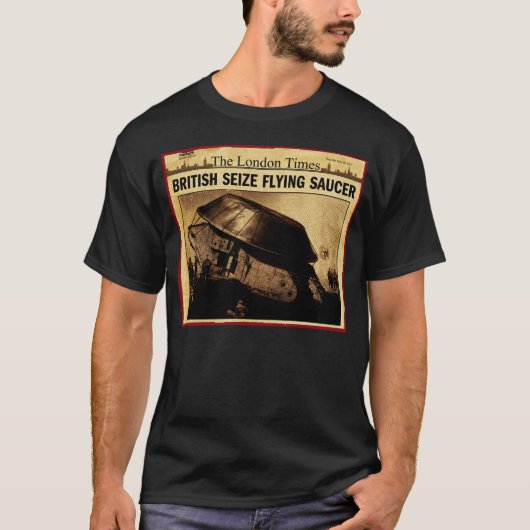 Britischer Seize Flying Saucer T-Shirt (Vorderseite)