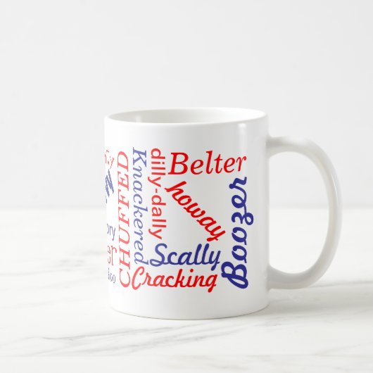 Britischer Slang Kaffeetasse (Rechts)