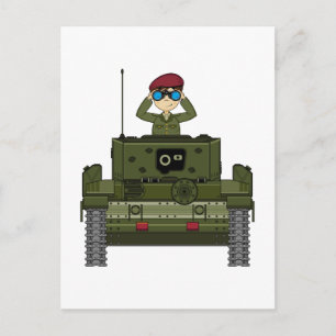 Britischer Soldat der Armee auf der Postkarte