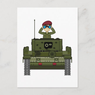 Britischer Soldat der Armee auf der Postkarte