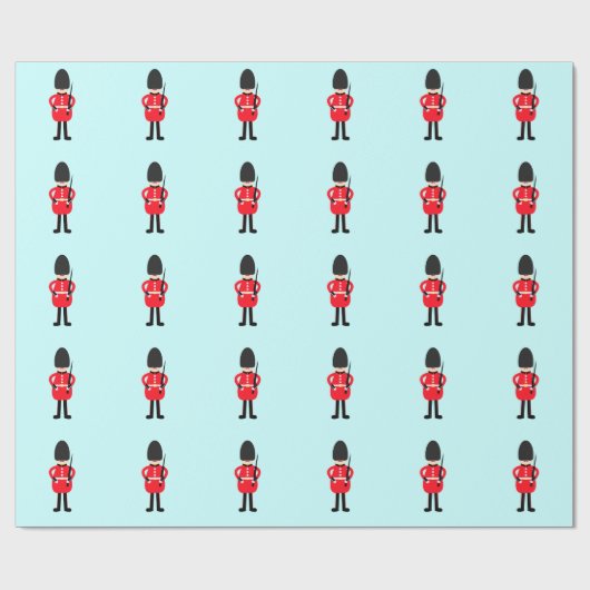 Britischer Soldat Geschenkpapier (Flach)