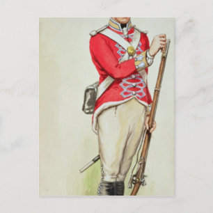 Britischer Soldat in napoleonischer Zeit Postkarte