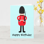 Britischer Soldat Karte (Gelbe Blume)