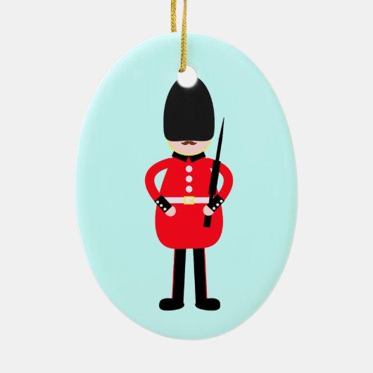 Britischer Soldat Keramikornament (Hinten)