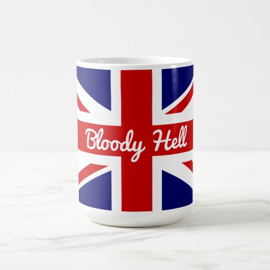 Britischer Spaß Funny Zitat UK Flag Kaffeetasse (Mittel)