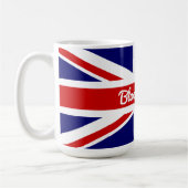 Britischer Spaß Funny Zitat UK Flag Kaffeetasse (Links)
