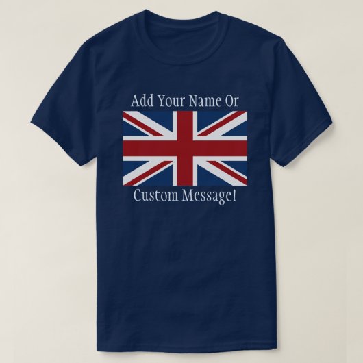 Britischer T - Shirt für die Flagge (Design vorne)