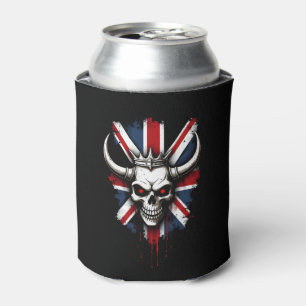 Britischer Totenkopf England UK Flagge Premium T-S Dosenkühler