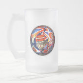 Britischer Tourismus Mattglas Bierglas (Links)