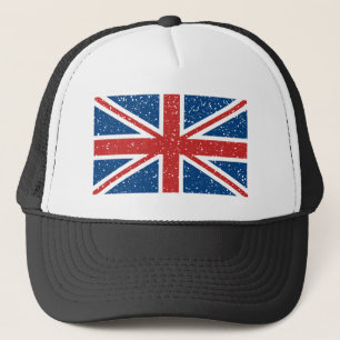 Britischer Union Jack Flag T - Shirt Truckerkappe