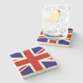 Britischer Untersetzer der Flagge (Seitenansicht)