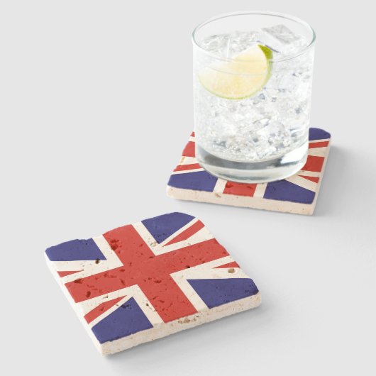 Britischer Untersetzer der Flagge (Seitenansicht)