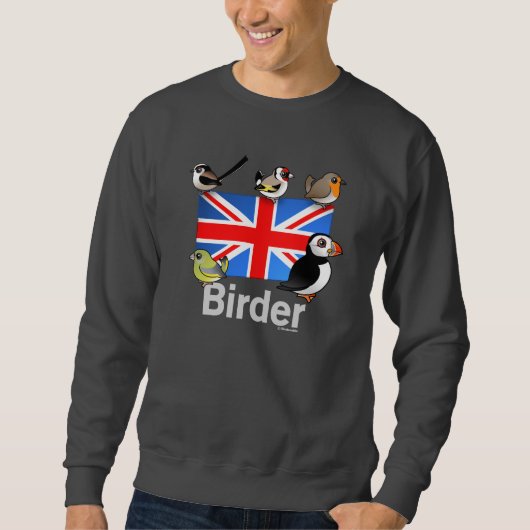 BRITISCHER Vogelbeobachter Sweatshirt (Vorderseite)