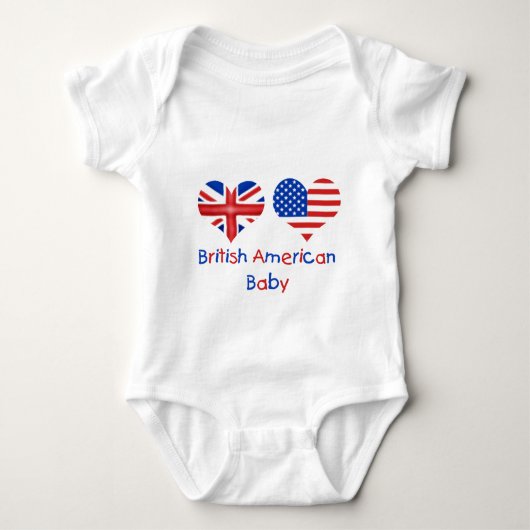 Britisches amerikanisches Baby Baby Strampler (Vorderseite)