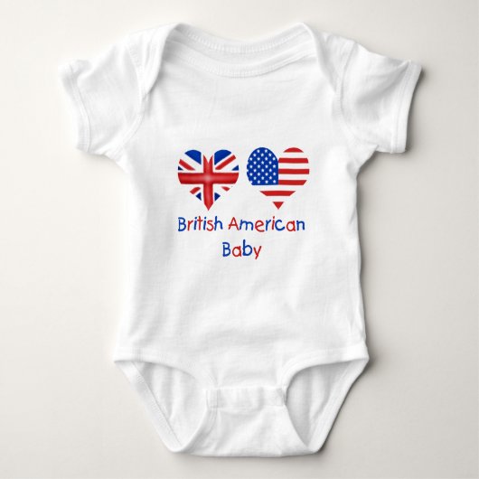 Britisches amerikanisches Baby Baby Strampler (Vorderseite)