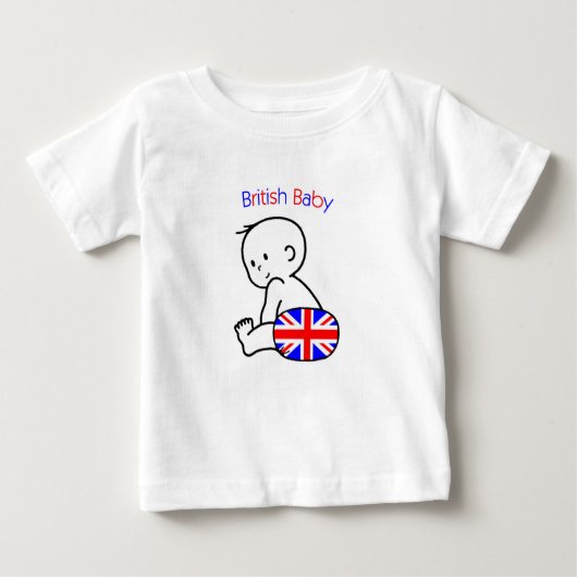 Britisches Baby Baby T-shirt (Vorderseite)