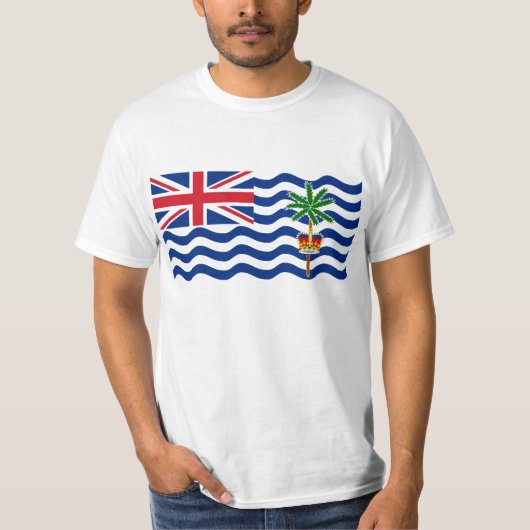 Britisches der Ozean-Gebiets-Flagge IO T-Shirt (Vorderseite)