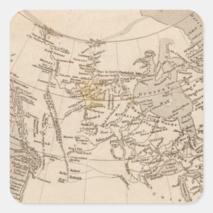 Britisches Eigentum in Amerika Quadratischer Aufkleber