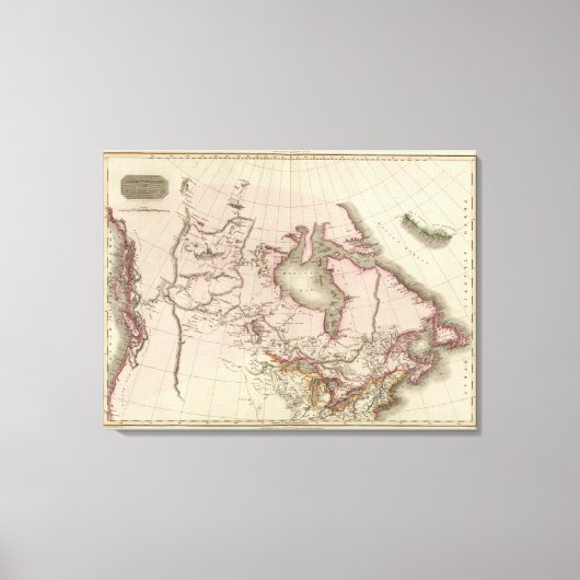 Britisches Eigentum in Nordamerika Leinwanddruck (Vorderseite)